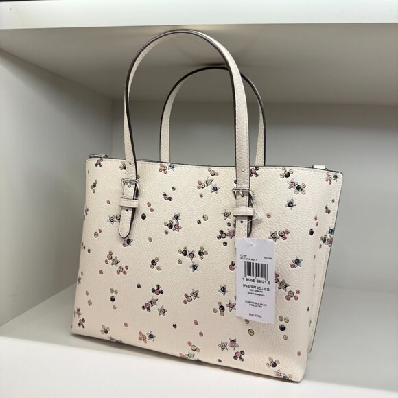Coach Mollie Tote Bag 25 With Star Print CCV87 - Picture 2 of 8